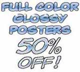 Monthly specials on poster printing--click here to find out more!